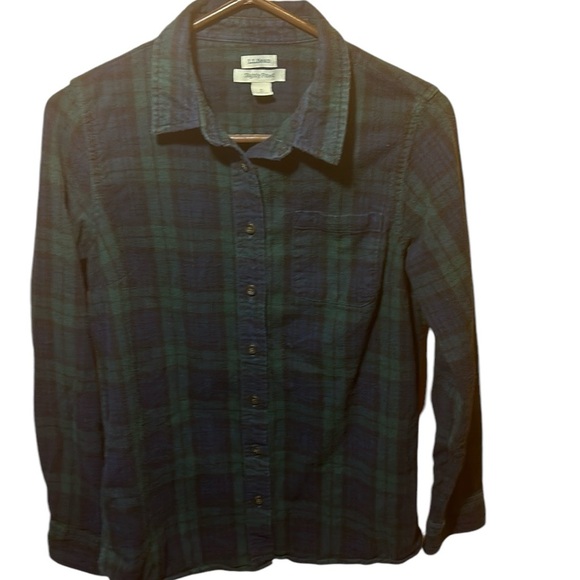 LL BEAN WOMENS FLANNEL SHIRT - Picture 1 of 8
